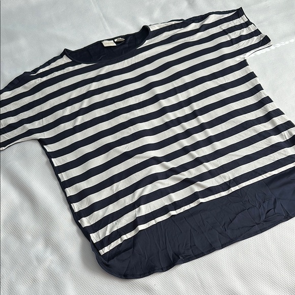 Chico's Tops - Chico’s navy and white striped blouse